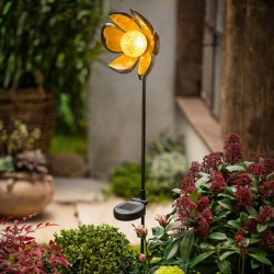 Садовый штекер "Цветок" с солнечной батареей, высота 94 см